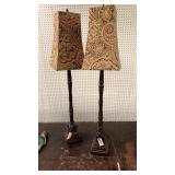 Pair of lamps 36 inches tall