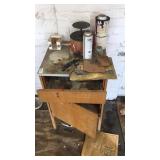 Small cabinet with contents