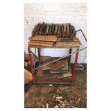 Cart with printing press squeeze