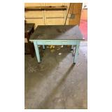 Metal table 45 inches x 34 inches