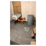 Two 55 gallon barrels and stand