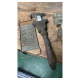 Old grader , wrench , adding machine