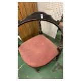 Old vintage chair on wheels