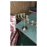 Brass candelabra