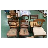 Six chairs mixed lot