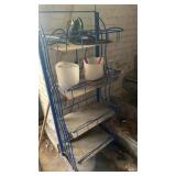Metal rack with 4 shelves