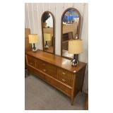 Dixie MCM dresser with 2 mirrors