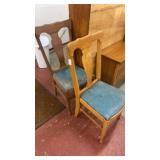 Pair of wooden chairs