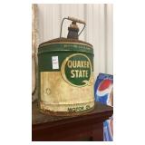 Quaker state Metal oil can