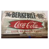 The Berkebile Oil company plastic Coca-Cola sign