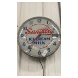 Sanitary ice cream clock