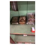 Hand painted China and Coca-Cola tins