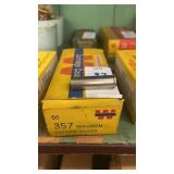 Box of 357 magnum cartridge cases