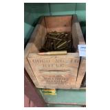 Wooden box of Military M1 ammo