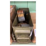 Military box of M1 ammo in clips