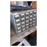 Organizer hardware cabinet & contents