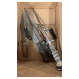 Box with assorted knives