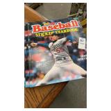 9 Topped baseball stickers books, 2 sports