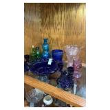 Colored glass lot