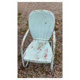 Vintage metal outdoor chair