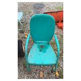 Vintage metal outdoor chair
