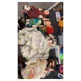 Lot of old dolls