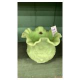Fenton bowl green 7 inches tall