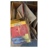 Box lot of reflectors and trailer lights