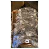 Tray lot of safety goggles