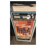 Iron horse 2 folding saw horses
