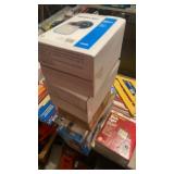 Multiple outdoor lights and halogen work light