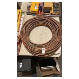 Large rolls of copper tubing