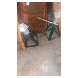 Pair of metal jack stands