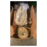 Box lot of rope and straps