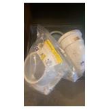 Crate of pvc fittings