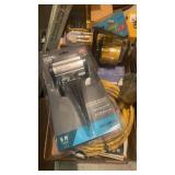 Tray lot of led spike floodlight and heavy duty 3