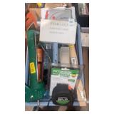 Plastic tray of tools and hands free laser