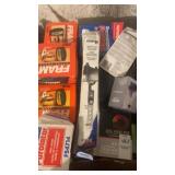 Tray lot of oil filters