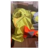 Box lot of of safety vests etc