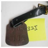 Mine Coal cat tag  #11 Watkins