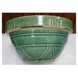 Vintage Stoneware bowl dark green