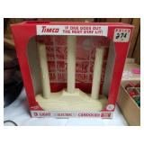 Vintage tinted 3 light candolier