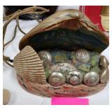 Vintage Martinsburg WV souvenir shell light