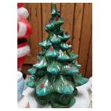Ceramic Christmas tree with musical base