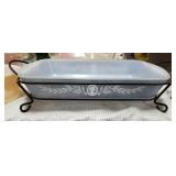 Nice glass bake casserole with table server