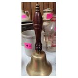 Schoolmasters Bell 12in high with handle