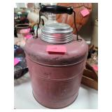 1950s Pepto bismol pink picnic thermos, ceramic