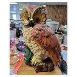 Chalkware huge Hoot owl 20" tall