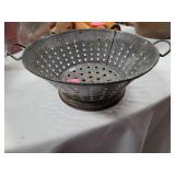 Vintage enamelware colander