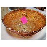 Carnival glass bowl nice